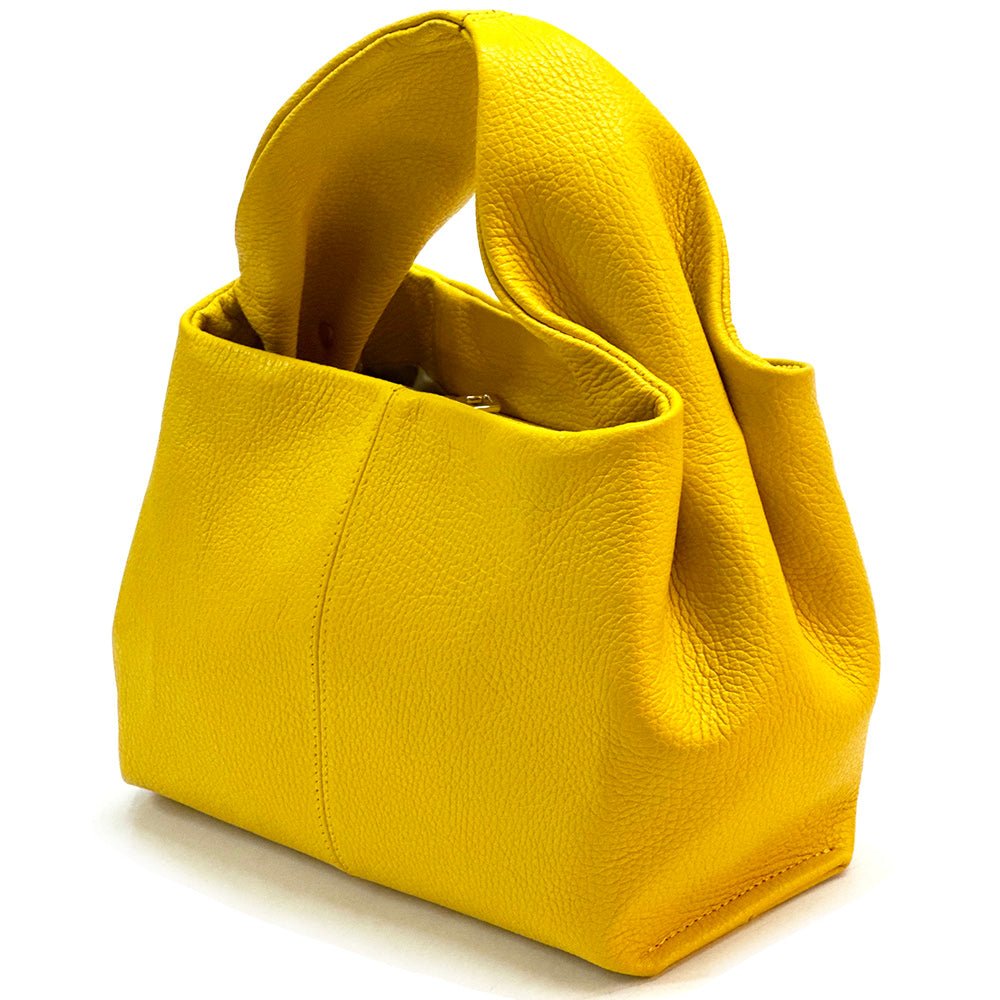 Lucea Soft Genuine Leather Handbag - Leather Italiano