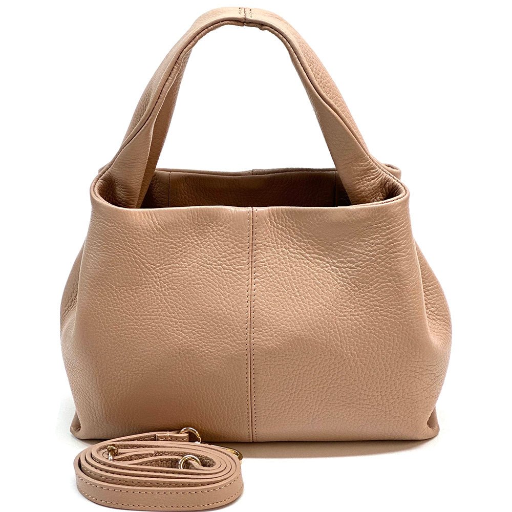 Lucea Soft Genuine Leather Handbag - Leather Italiano