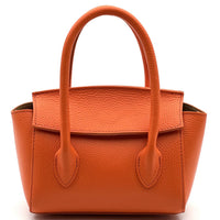 Lucilla Small Italian Cow Leather Handbag - Leather Italiano