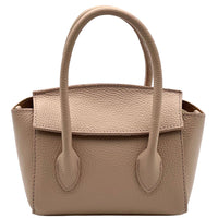 Lucilla Small Italian Cow Leather Handbag - Leather Italiano