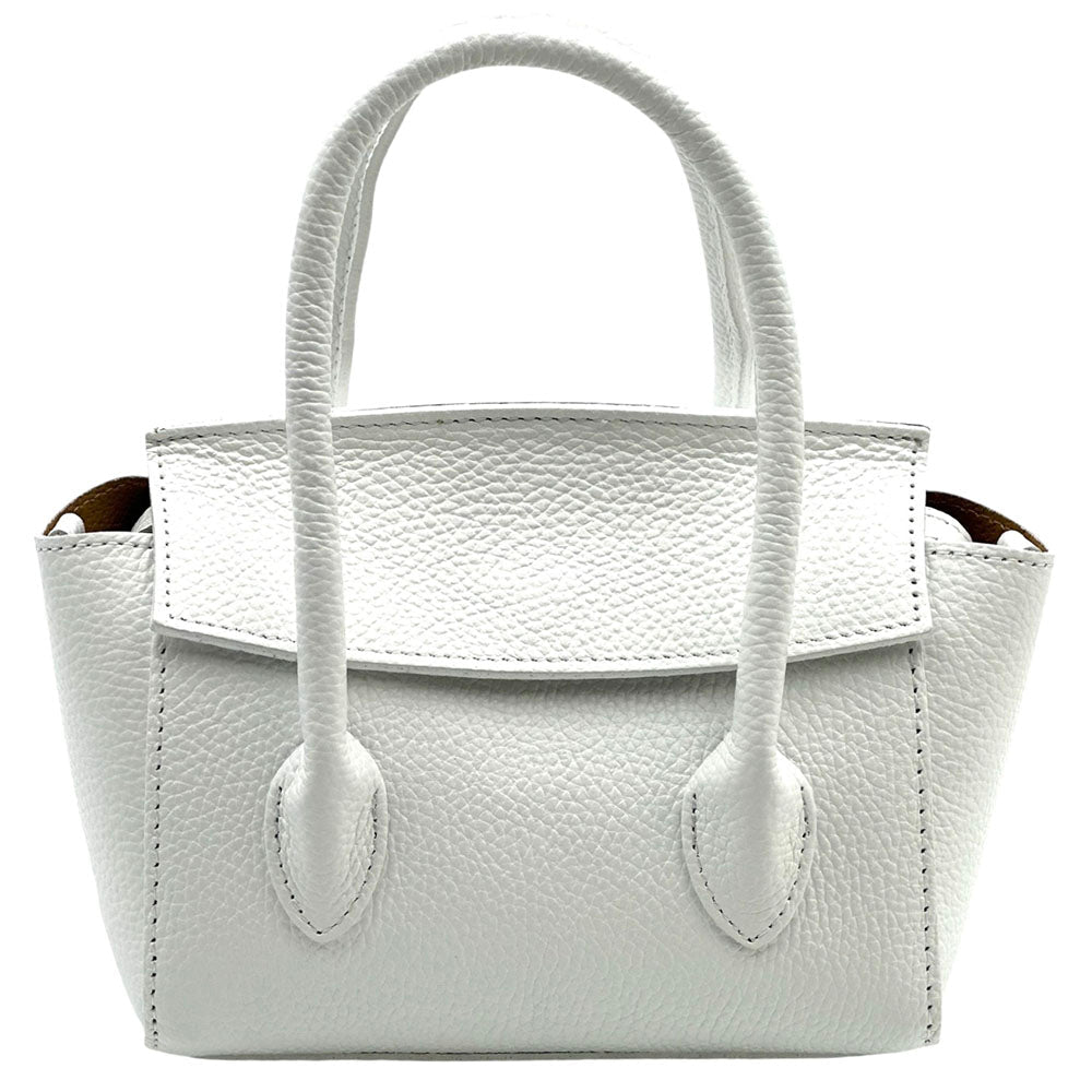 Lucilla Small Italian Cow Leather Handbag - Leather Italiano
