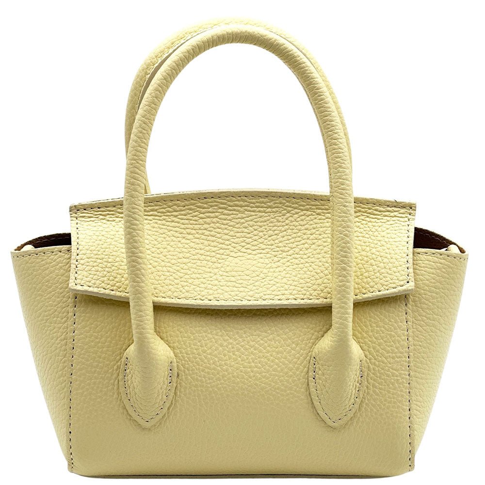 Lucilla Small Italian Cow Leather Handbag - Leather Italiano