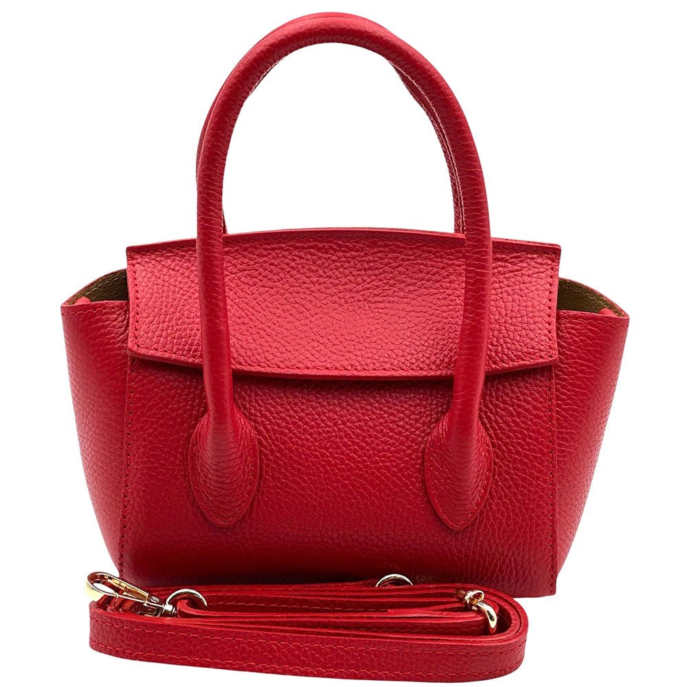 Lucilla Small Italian Cow Leather Handbag - Leather Italiano