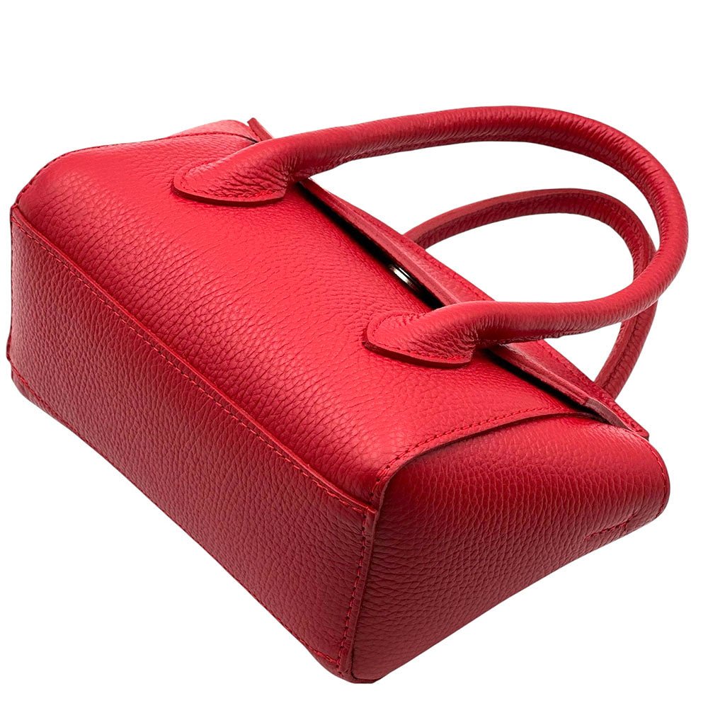 Lucilla Small Italian Cow Leather Handbag - Leather Italiano