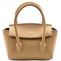 Lucilla Small Italian Cow Leather Handbag - Leather Italiano