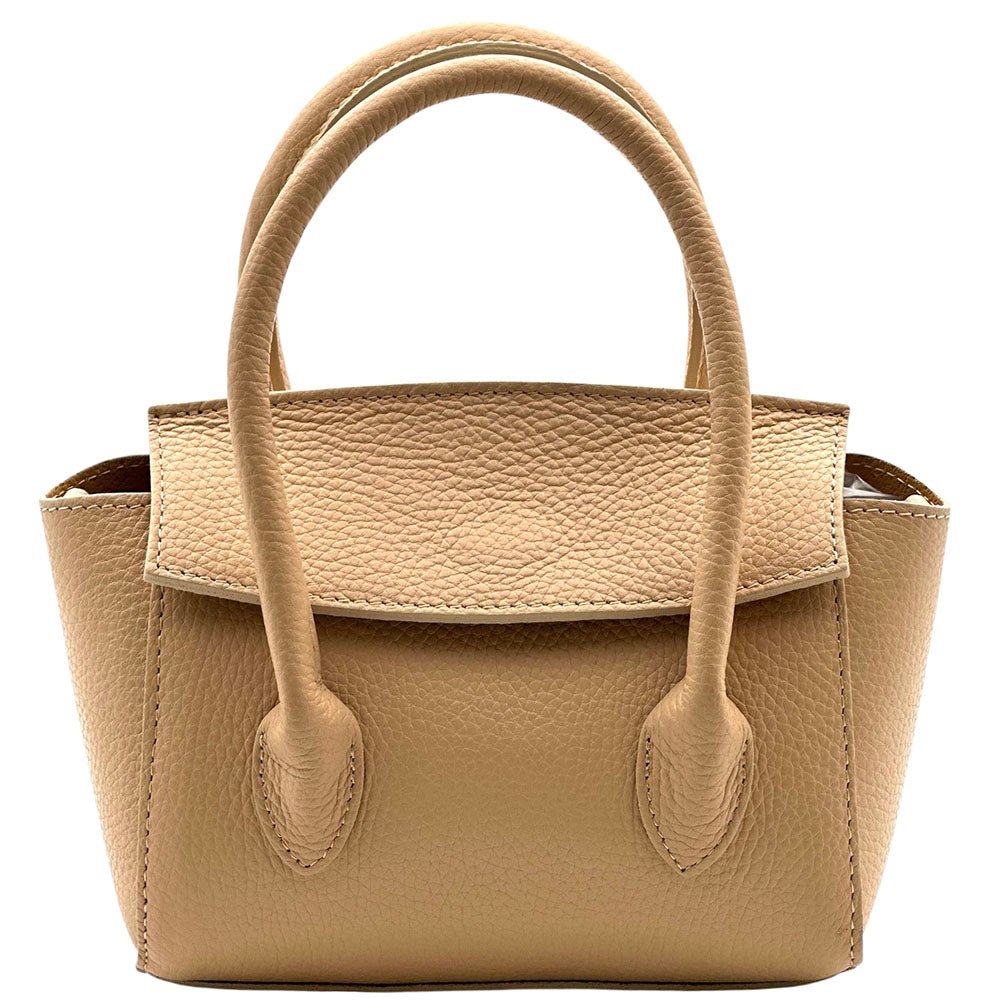 Lucilla Small Italian Cow Leather Handbag - Leather Italiano