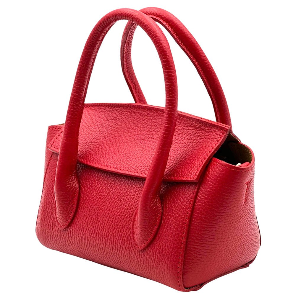 Lucilla Small Italian Cow Leather Handbag - Leather Italiano
