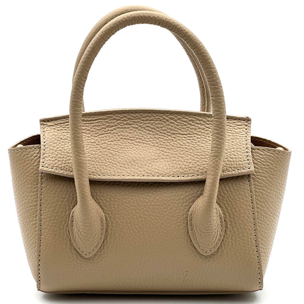 Lucilla Small Italian Cow Leather Handbag - Leather Italiano