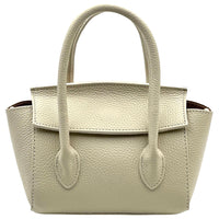Lucilla Small Italian Cow Leather Handbag - Leather Italiano
