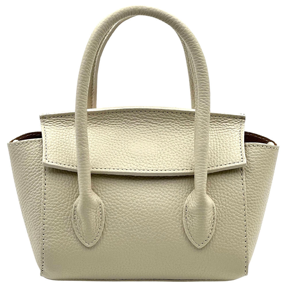 Lucilla Small Italian Cow Leather Handbag - Leather Italiano