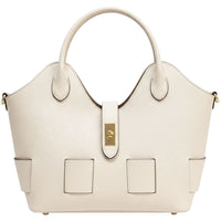Lunetta Italian Leather Tote Bag - Leather Italiano