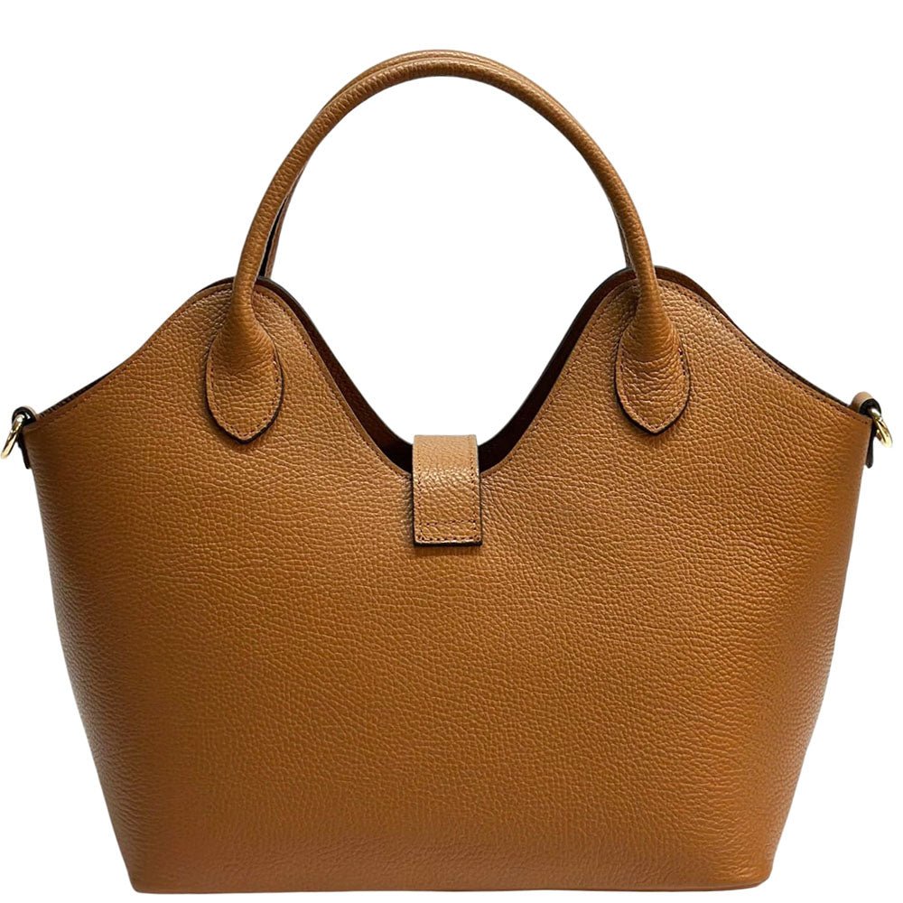 Lunetta Italian Leather Tote Bag - Leather Italiano