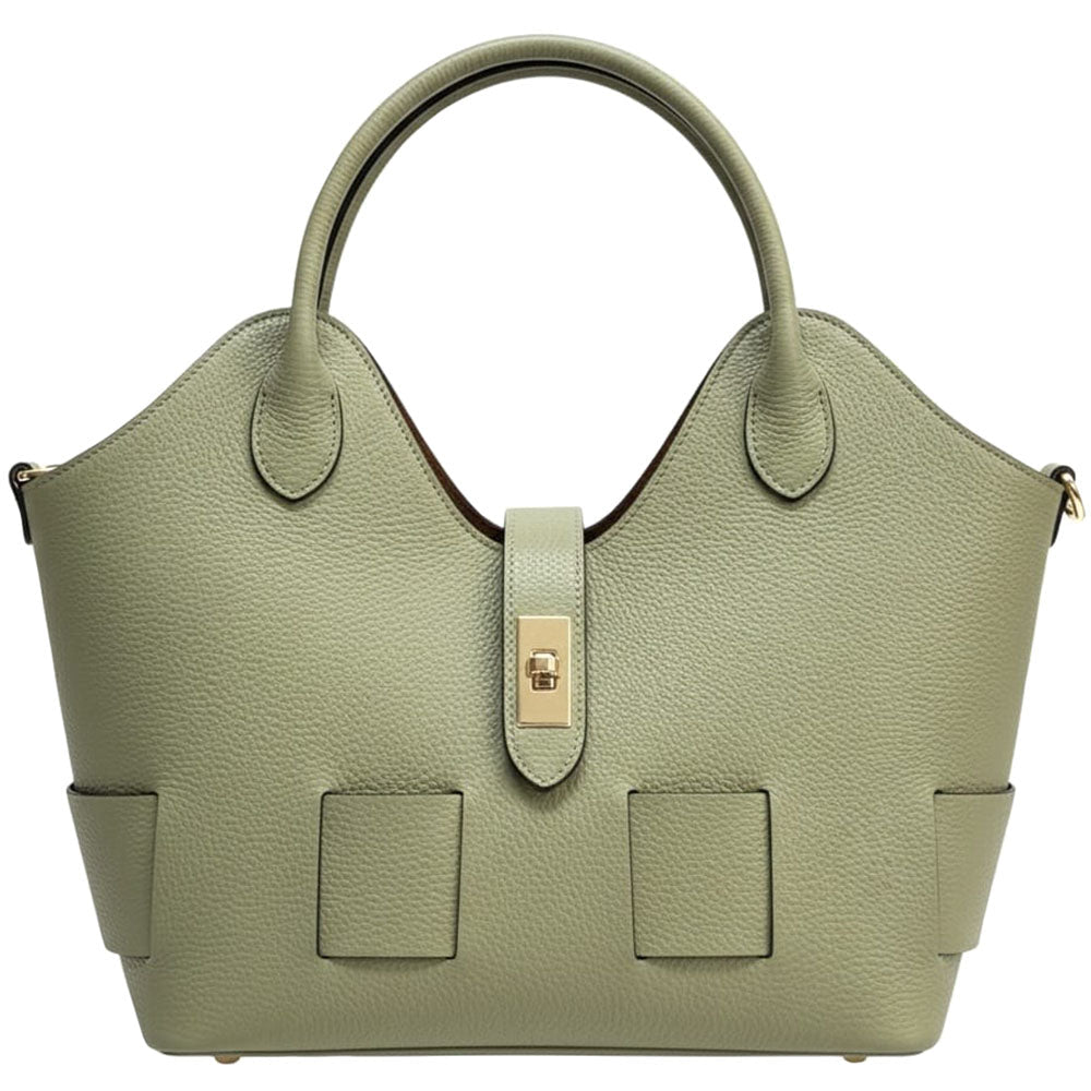Lunetta Italian Leather Tote Bag - Leather Italiano