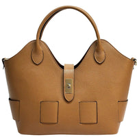 Lunetta Italian Leather Tote Bag - Leather Italiano