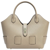 Lunetta Italian Leather Tote Bag - Leather Italiano