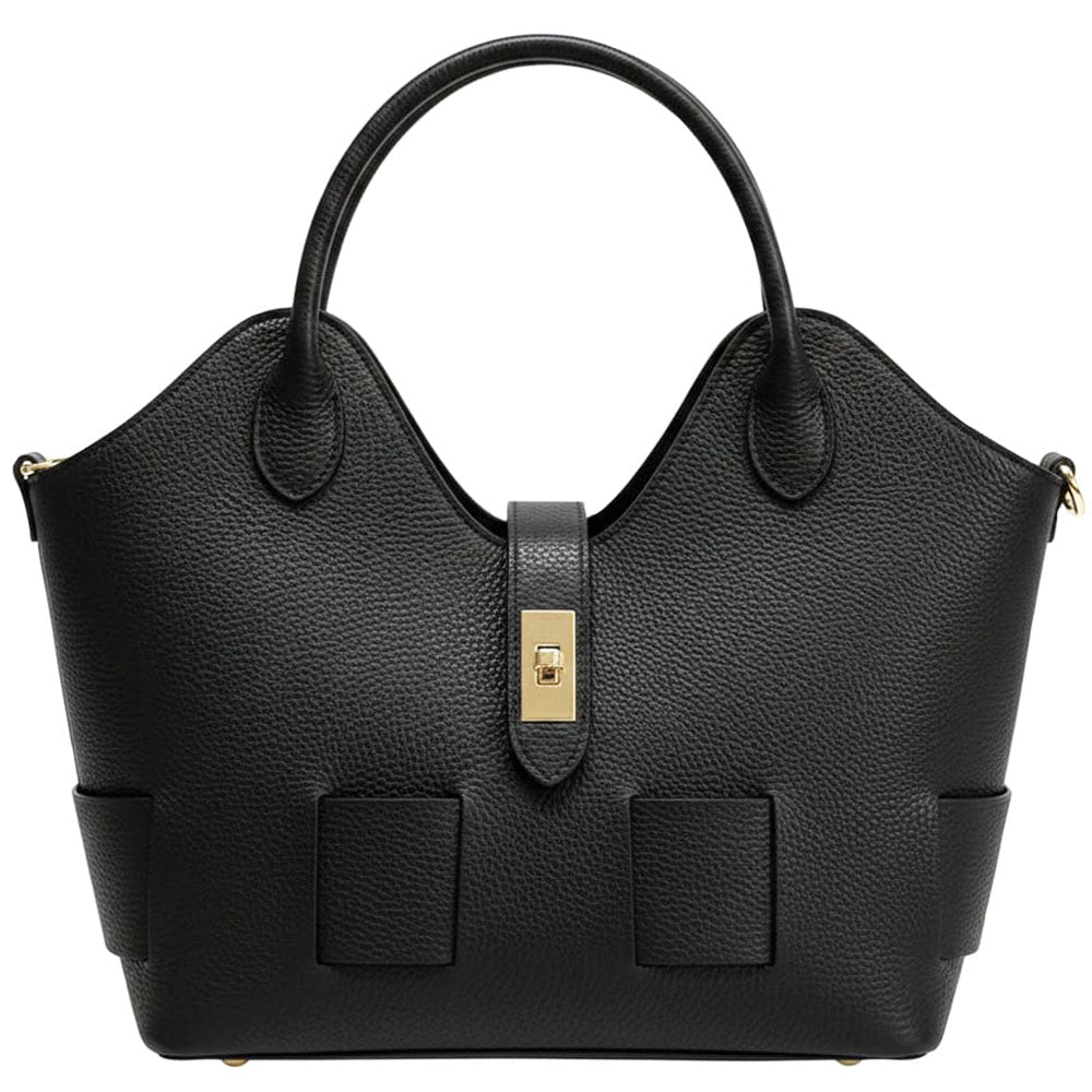 Lunetta Italian Leather Tote Bag - Leather Italiano