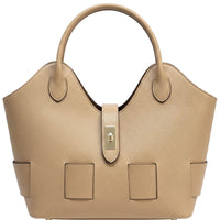 Lunetta Italian Leather Tote Bag - Leather Italiano
