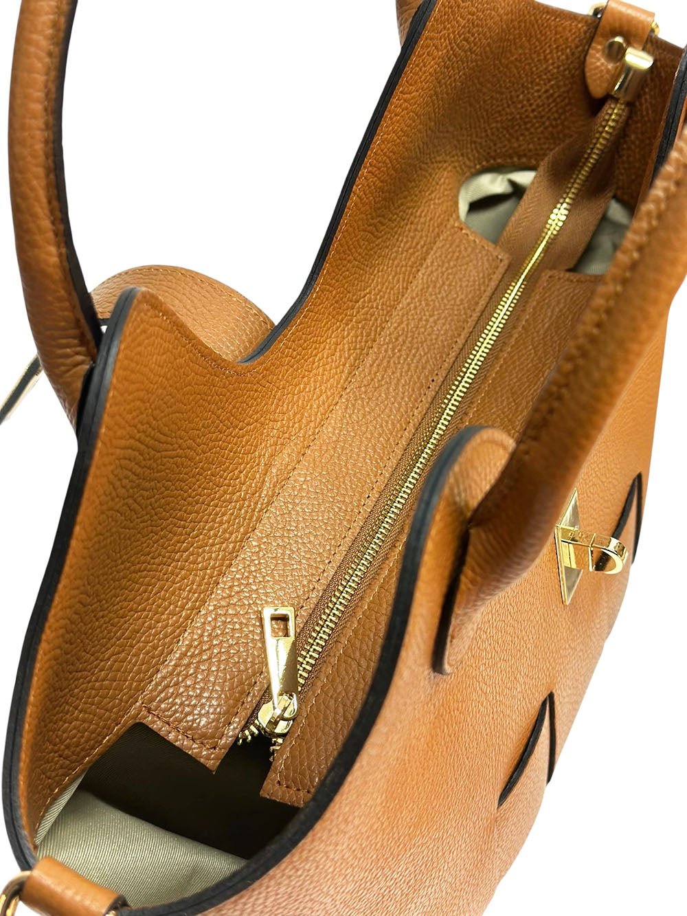 Lunetta Italian Leather Tote Bag - Leather Italiano