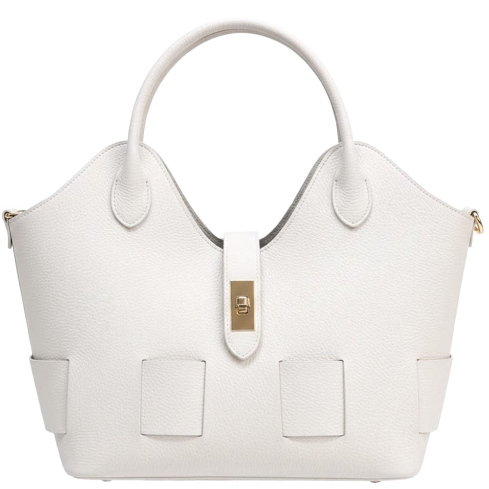 Lunetta Italian Leather Tote Bag - Leather Italiano