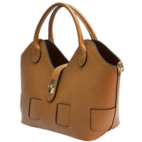 Lunetta Italian Leather Tote Bag - Leather Italiano