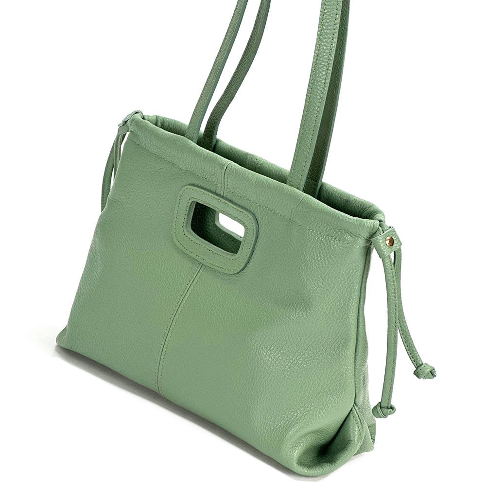 Lysandra Italian Soft Cow Leather Shoulder Bag - Leather Italiano