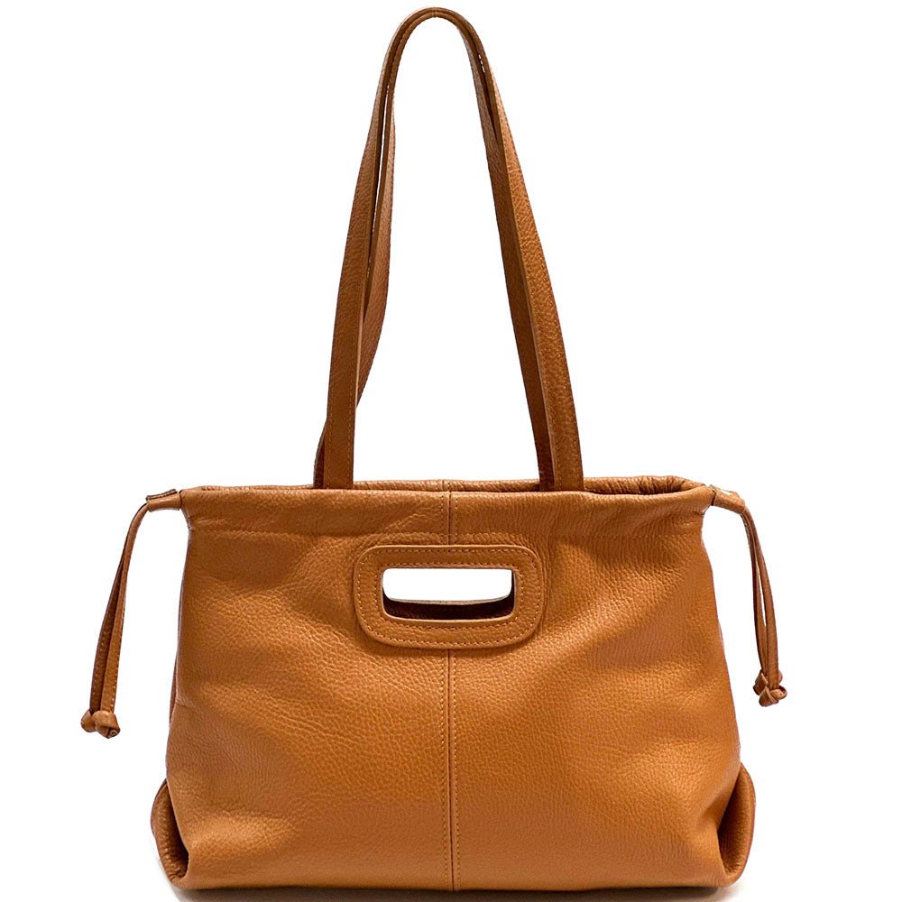 Lysandra Italian Soft Cow Leather Shoulder Bag - Leather Italiano