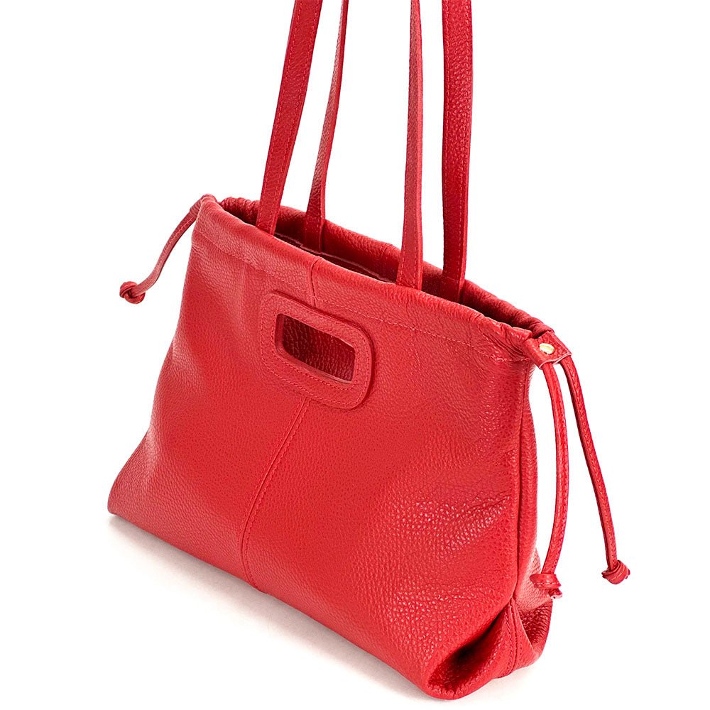 Lysandra Italian Soft Cow Leather Shoulder Bag - Leather Italiano