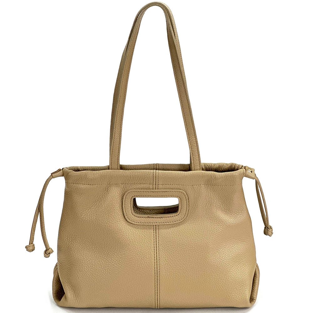 Lysandra Italian Soft Cow Leather Shoulder Bag - Leather Italiano