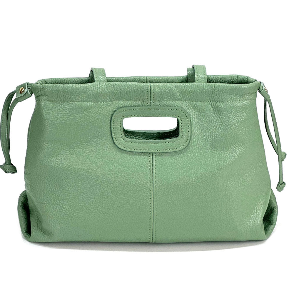 Lysandra Italian Soft Cow Leather Shoulder Bag - Leather Italiano