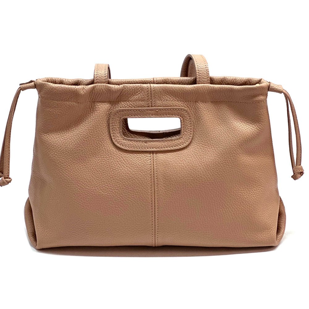 Lysandra Italian Soft Cow Leather Shoulder Bag - Leather Italiano