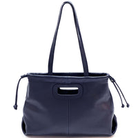 Lysandra Italian Soft Cow Leather Shoulder Bag - Leather Italiano