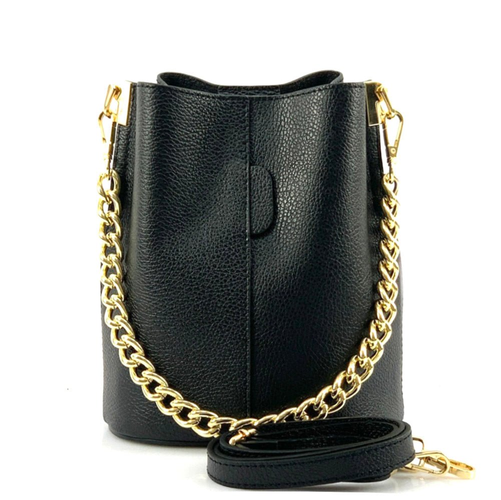 Maddalena Leather Bucket Bag - Leather Italiano