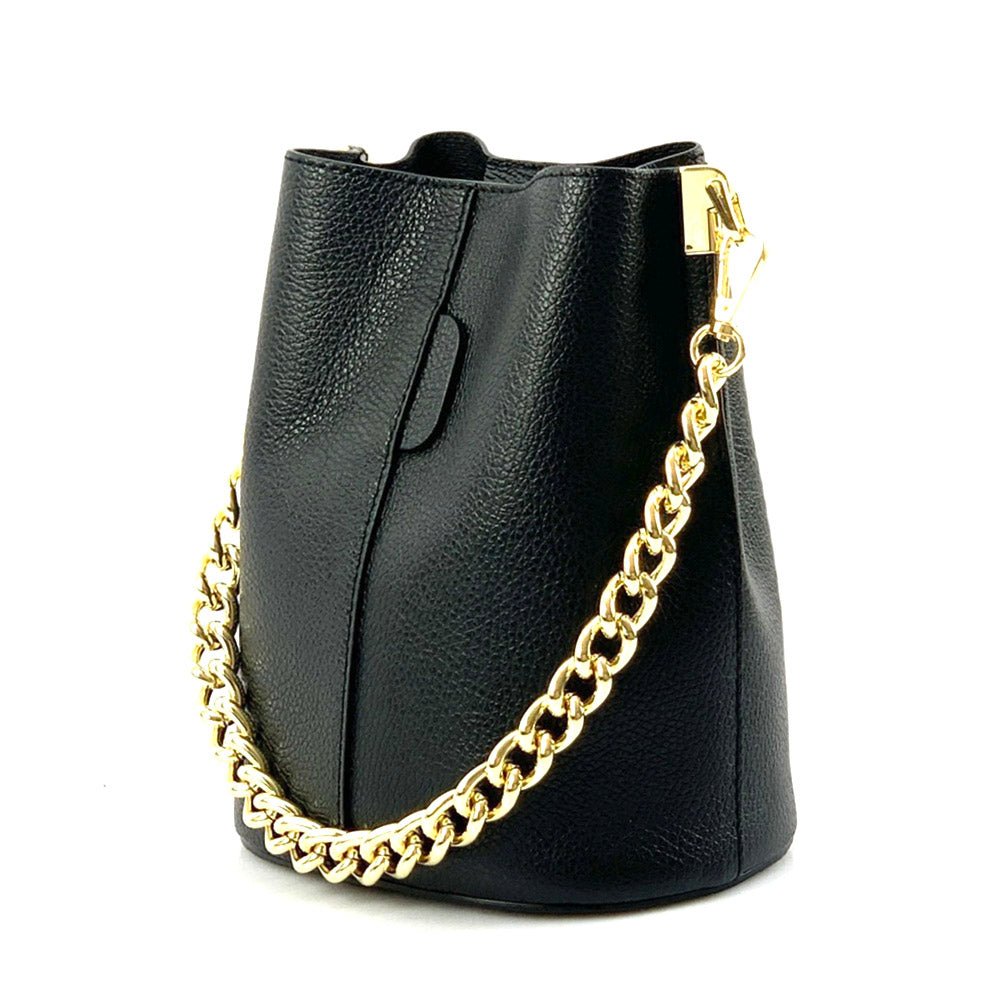 Maddalena Leather Bucket Bag - Leather Italiano