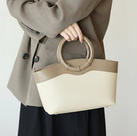 Marcella Cow Leather Top Handle Bag - Leather Italiano