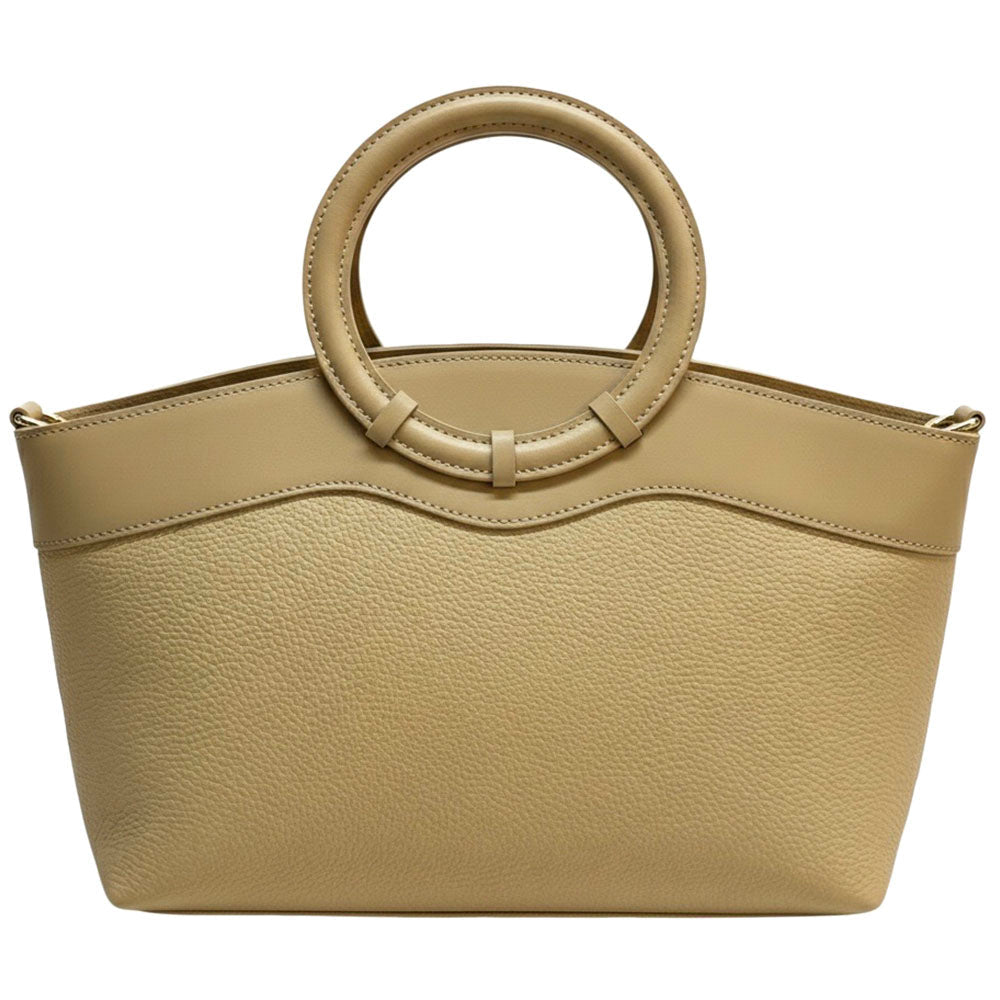 Marcella Cow Leather Top Handle Bag - Leather Italiano