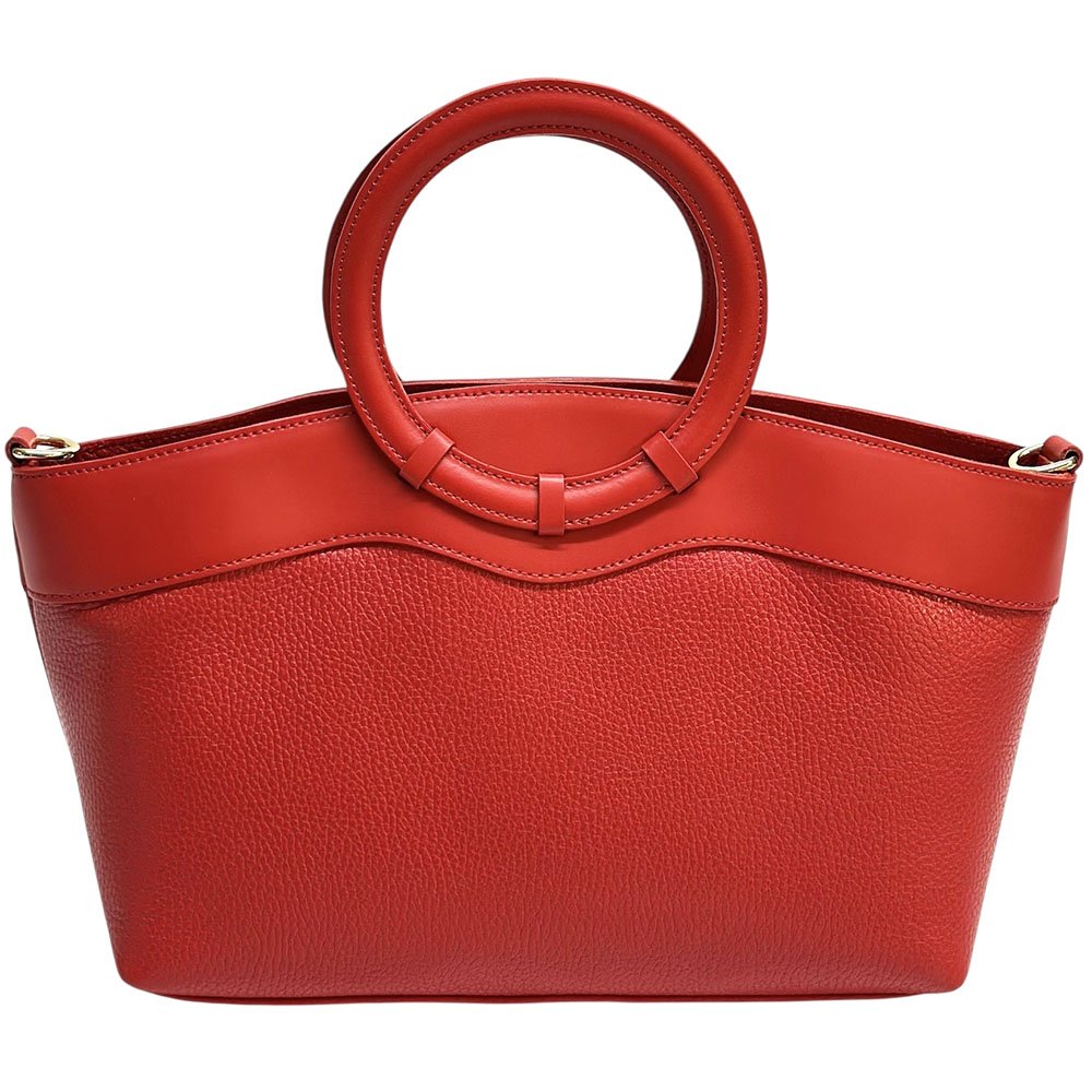 Marcella Cow Leather Top Handle Bag - Leather Italiano