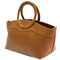 Marcella Cow Leather Top Handle Bag - Leather Italiano