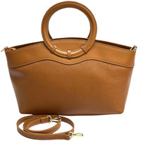 Marcella Cow Leather Top Handle Bag - Leather Italiano