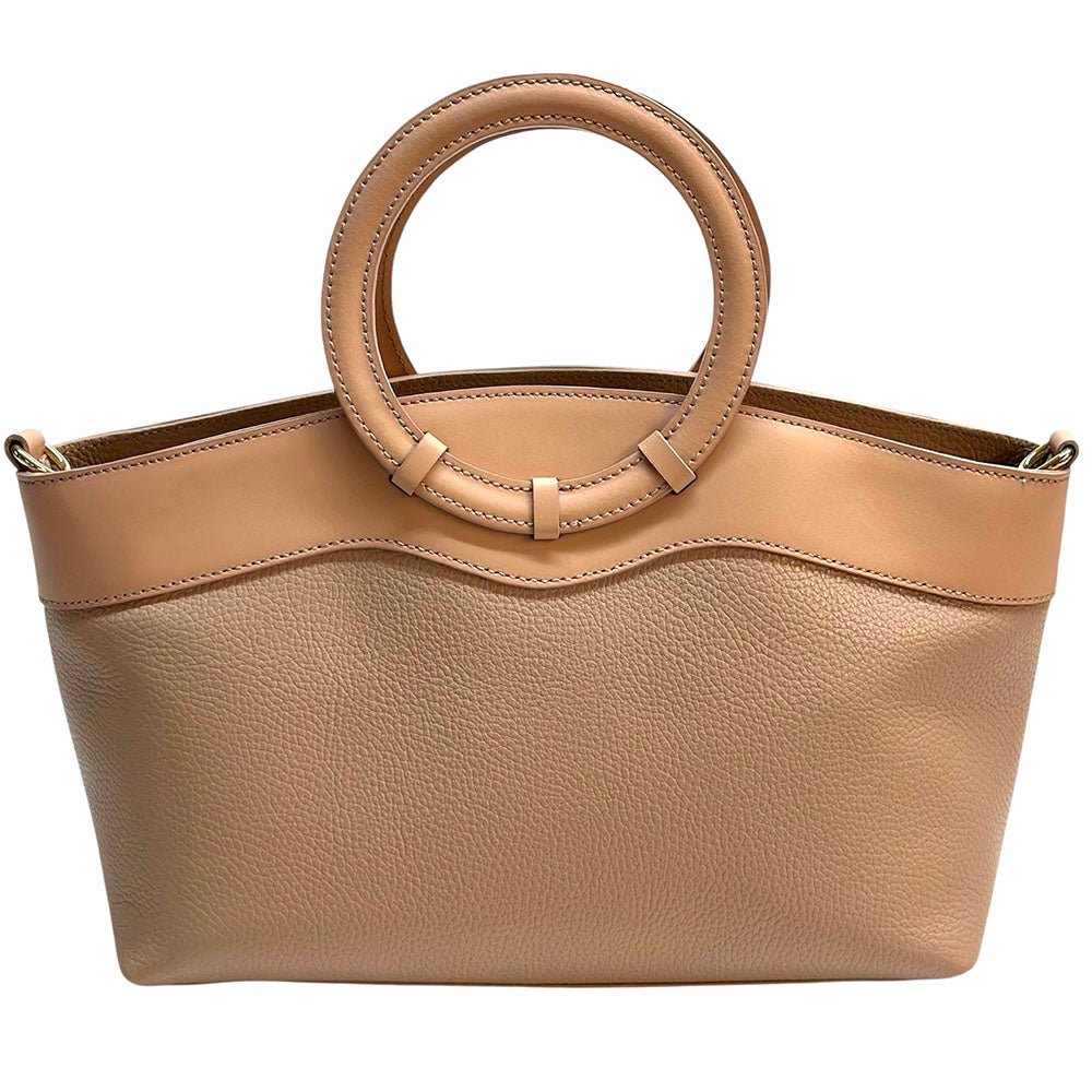 Marcella Cow Leather Top Handle Bag - Leather Italiano
