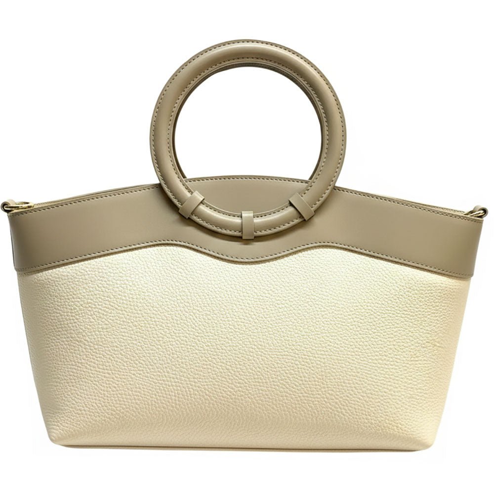 Marcella Cow Leather Top Handle Bag - Leather Italiano