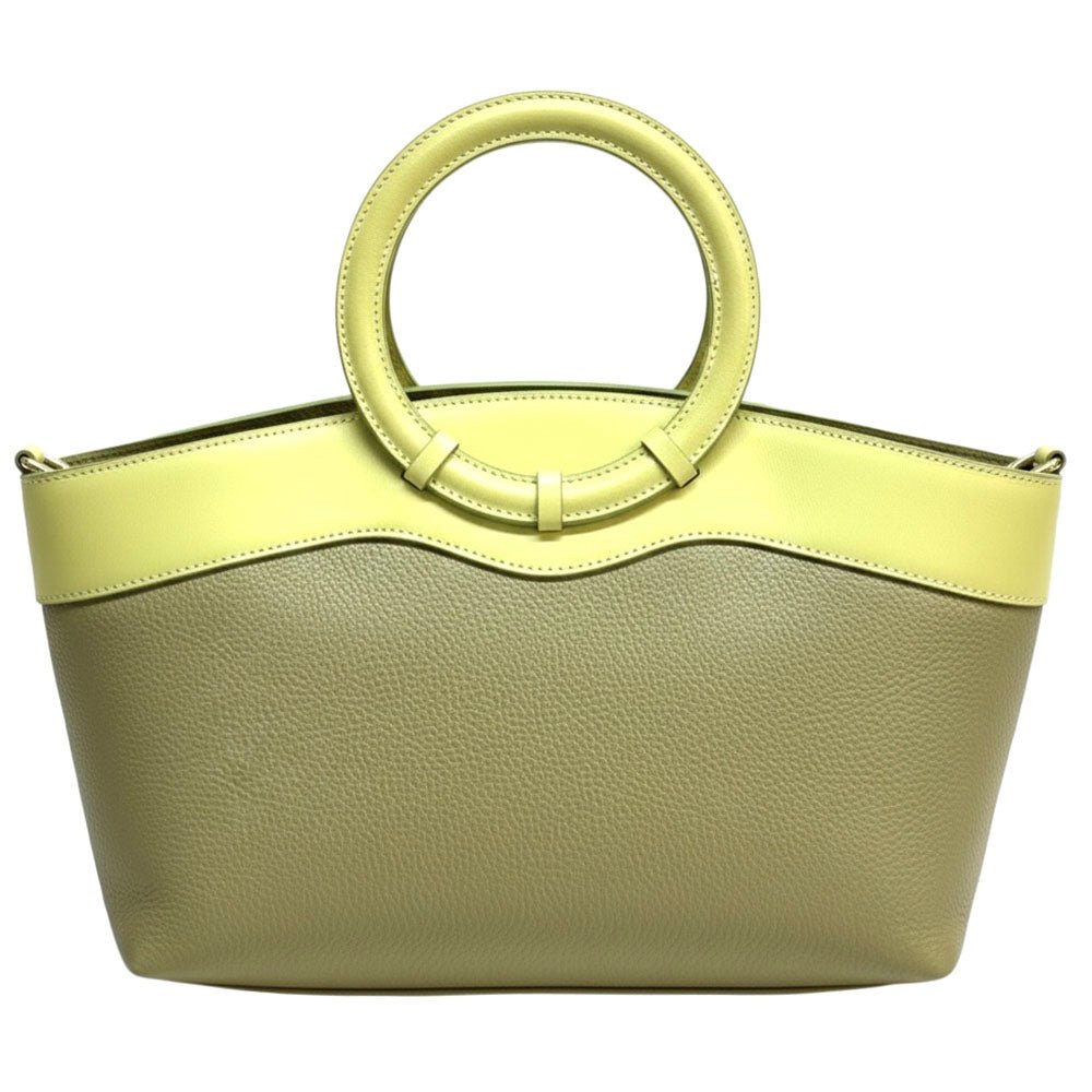 Marcella Cow Leather Top Handle Bag - Leather Italiano