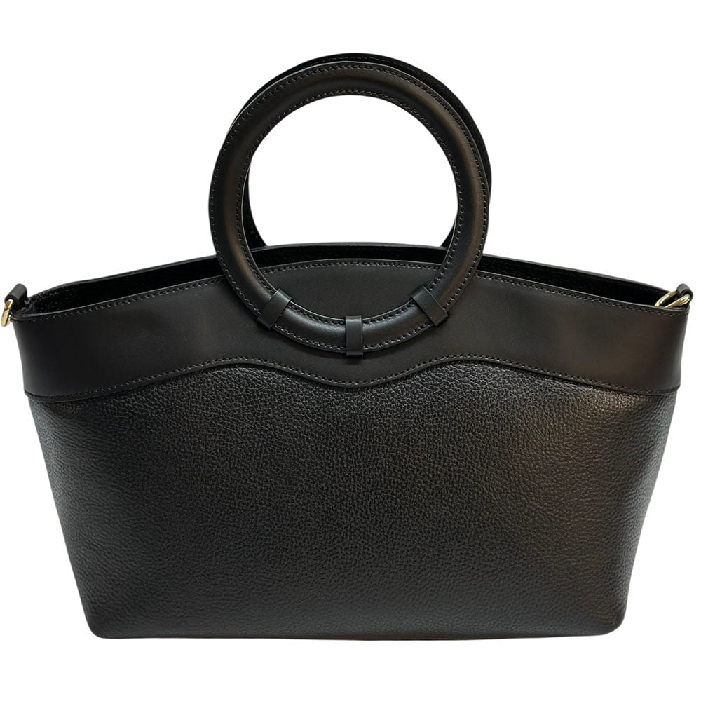 Marcella Cow Leather Top Handle Bag - Leather Italiano
