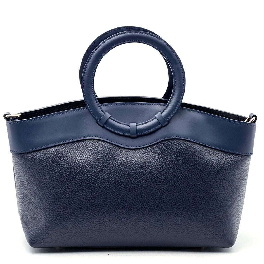 Marcella Italian Leather Top Handle Bag - Leather Italiano