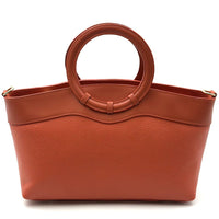 Marcella Italian Leather Top Handle Bag - Leather Italiano