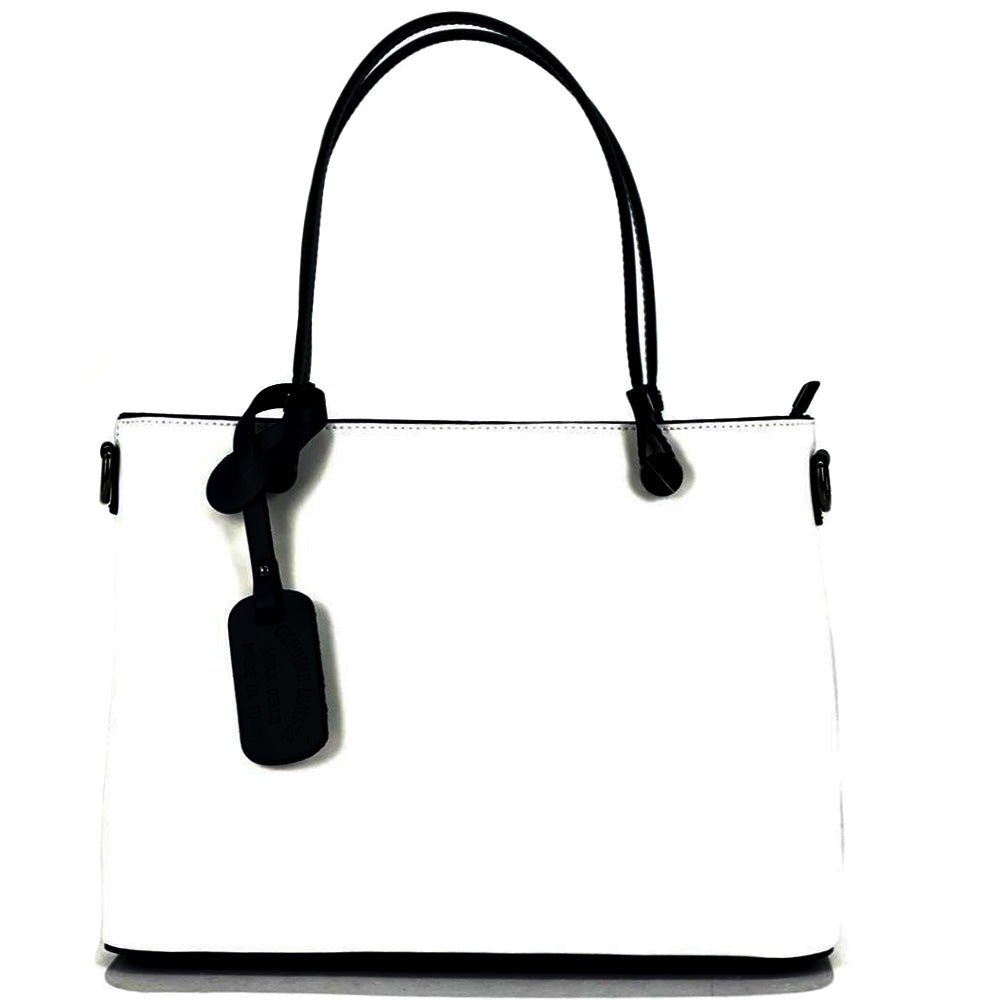 Margherita Tote Italian Handmade Leather Bag – Elegant Everyday Tote for Women - Leather Italiano