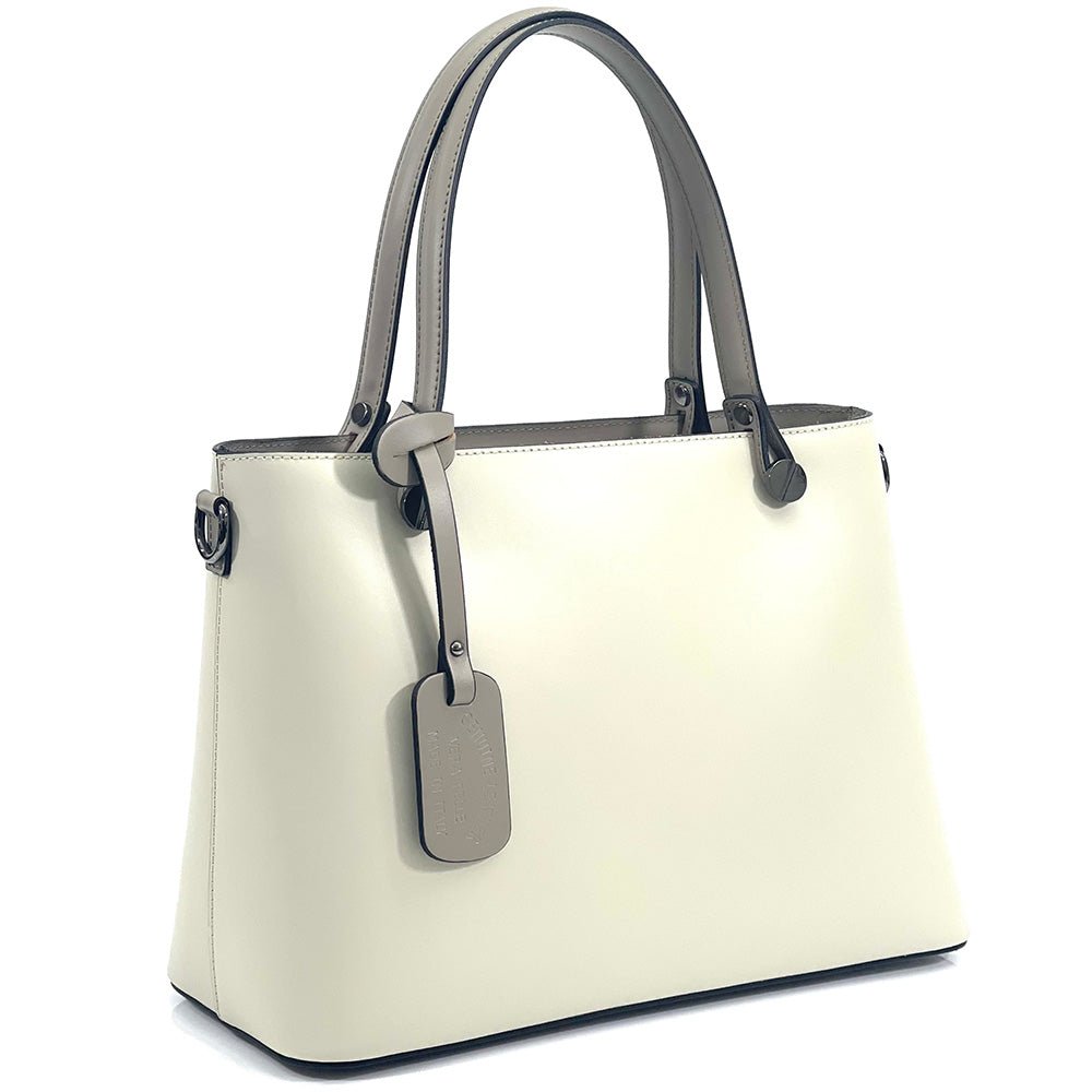 Margherita Tote Italian Handmade Leather Bag – Elegant Everyday Tote for Women - Leather Italiano