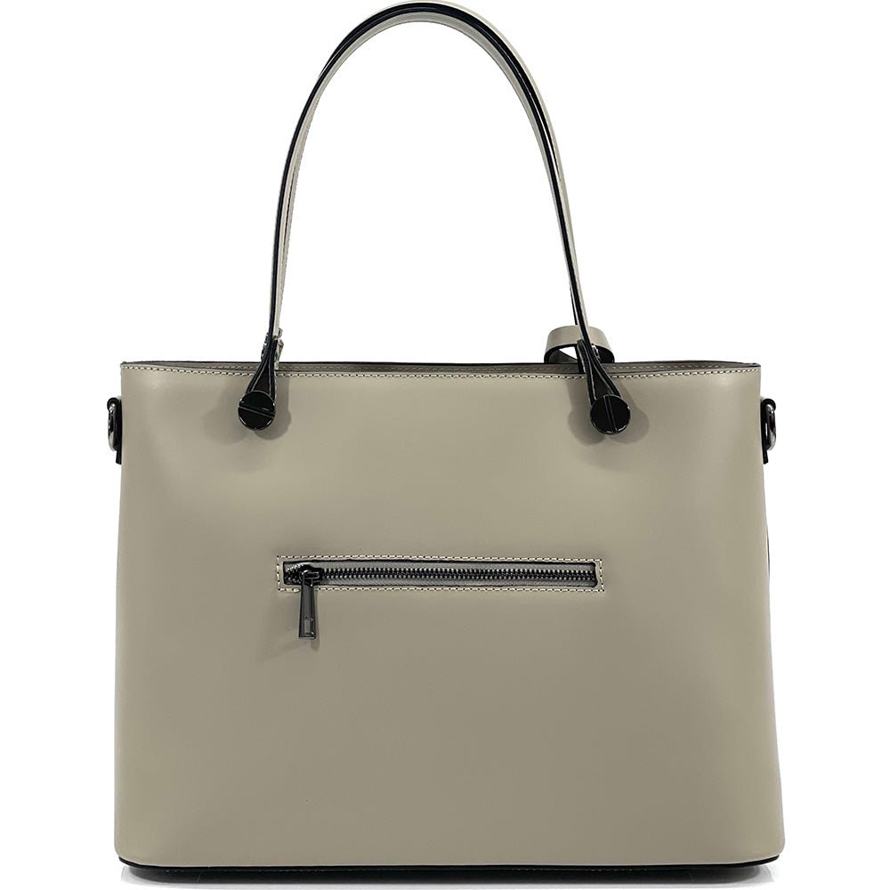 Margherita Tote Italian Handmade Leather Bag – Elegant Everyday Tote for Women - Leather Italiano