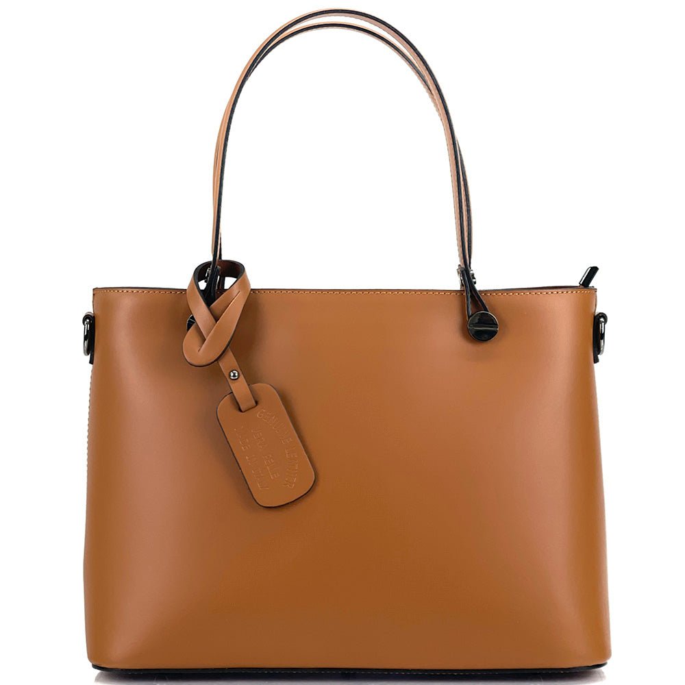Margherita Tote Italian Handmade Leather Bag – Elegant Everyday Tote for Women - Leather Italiano
