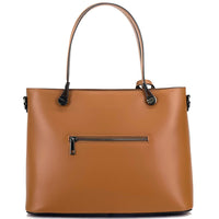 Margherita Tote Italian Handmade Leather Bag – Elegant Everyday Tote for Women - Leather Italiano