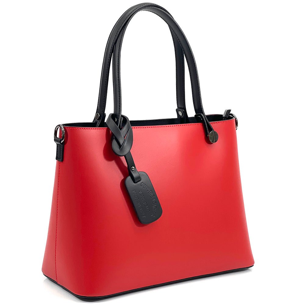 Margherita Tote Italian Handmade Leather Bag – Elegant Everyday Tote for Women - Leather Italiano
